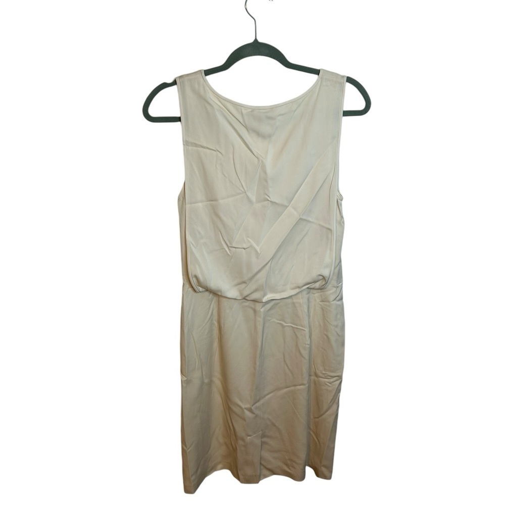 Theory Off White Silk Apron Style Dress - Picture 2 of 7